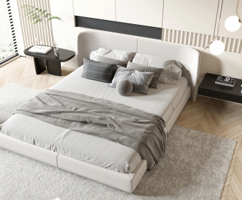 Modern Double Bed-ID:720762019