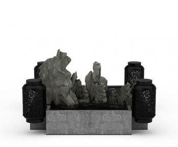 New Chinese Style Rockery Waterscape-ID:948123933