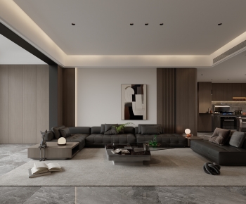 Modern A Living Room-ID:661945102