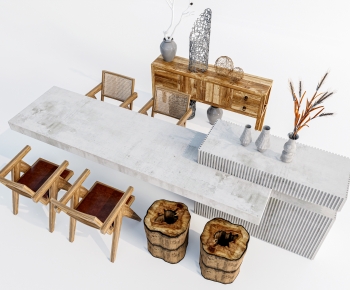 Modern Dining Table And Chairs-ID:649101023