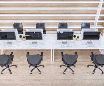 Modern Office Desk And Chair-ID:218549973