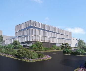 现代办公楼建筑外观-ID:153352981