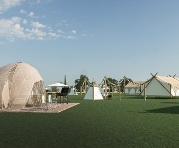 Modern Park Landscape-ID:889677056