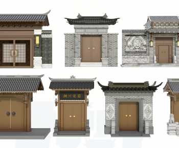 Chinese Style Facade Element-ID:724571945