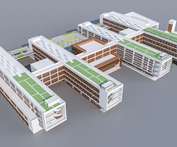 Modern School Building-ID:328931091