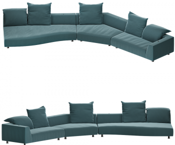Modern Curved Sofa-ID:318130029