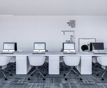 Modern Office Desk And Chair-ID:576703076