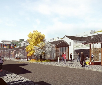 New Chinese Style Appearance Of Commercial Building-ID:421001912