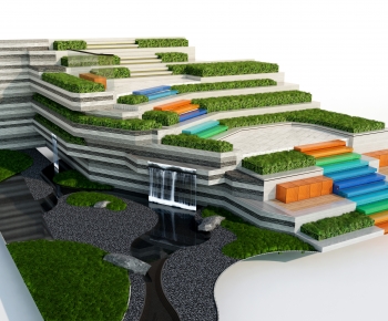 Modern Park Landscape-ID:458251953