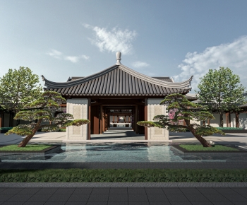 Chinese Style Residential Building-ID:957642085