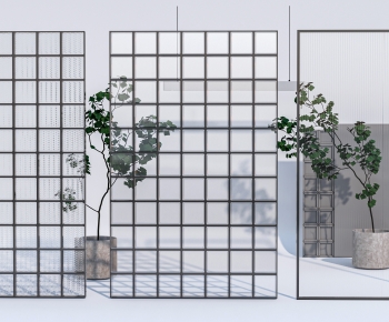 Modern Glass Screen Partition-ID:839620115