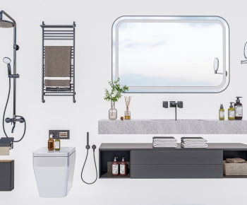 Modern Bathroom Cabinet-ID:599347113