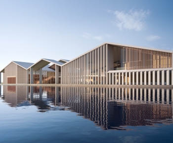 New Chinese Style Architecture Of Artistic Style-ID:588889152