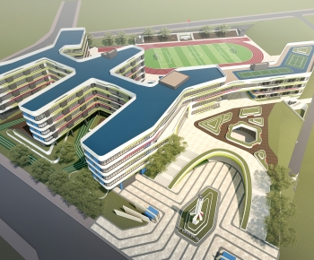 Modern Architectural Bird's-eye View Planning-ID:984272969