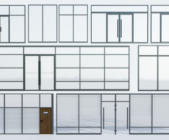 Modern Glass Screen Partition-ID:705554961