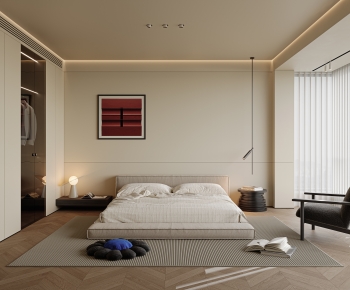 现代极简卧室-ID:105500279
