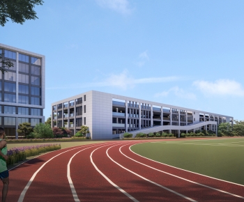 Modern School Building-ID:208673953