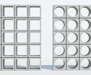 Modern Cement Brick Screen Partition-ID:999124054