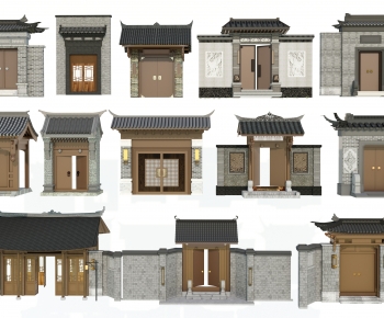 Chinese Style Facade Element-ID:123980056