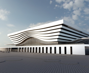 Modern Building Appearance-ID:555849135