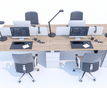 Modern Office Desk And Chair-ID:199316026