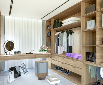 Modern Clothes Storage Area-ID:119997985