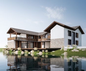 New Chinese Style Appearance Of Commercial Building-ID:435702092