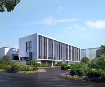 现代办公楼建筑外观-ID:161369099