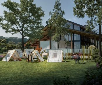 Modern Park Landscape-ID:928793914