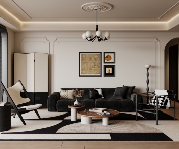 French Style A Living Room-ID:800642971