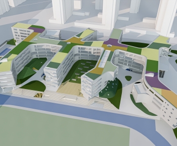 Modern Architectural Bird's-eye View Planning-ID:694230081