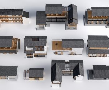 New Chinese Style Appearance Of Commercial Building-ID:555038939