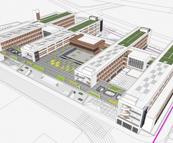 Modern Architectural Bird's-eye View Planning-ID:752036097
