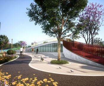 Modern Appearance Of Commercial Building-ID:236880874