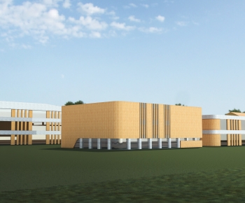 Modern School Building-ID:252105003