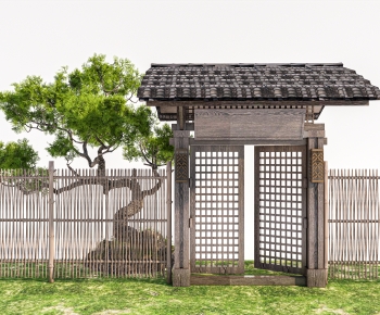 New Chinese Style Facade Element-ID:157043933