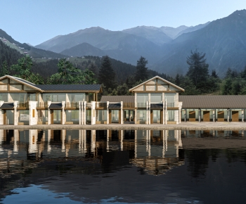 New Chinese Style Appearance Of Commercial Building-ID:593197118