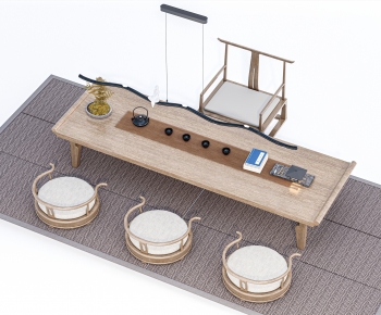 New Chinese Style Tea Tables And Chairs-ID:597363002