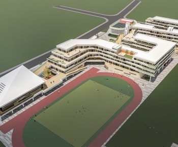 Modern Architectural Bird's-eye View Planning-ID:232836962