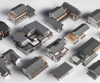 New Chinese Style Appearance Of Commercial Building-ID:243320941