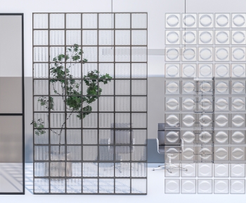 Modern Glass Screen Partition-ID:810390954