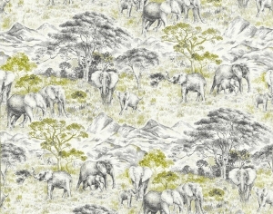ModernAnimal And Plant Pattern Wallpaper