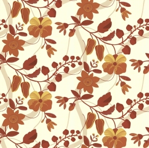 ModernAnimal And Plant Pattern Wallpaper