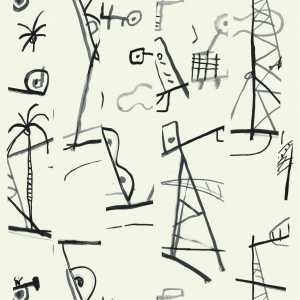 ModernAnimal And Plant Pattern Wallpaper