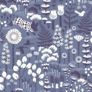 ModernAnimal And Plant Pattern Wallpaper