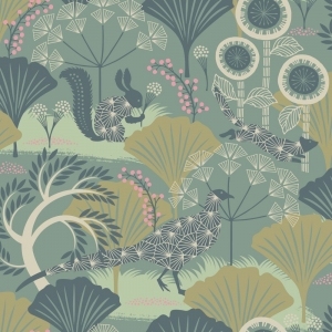 ModernAnimal And Plant Pattern Wallpaper