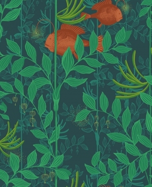 ModernAnimal And Plant Pattern Wallpaper