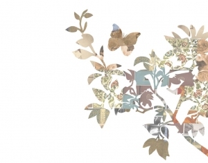 ModernAnimal And Plant Pattern Wallpaper