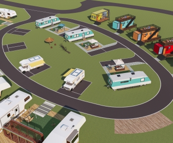 Modern Park Landscape-ID:501389038