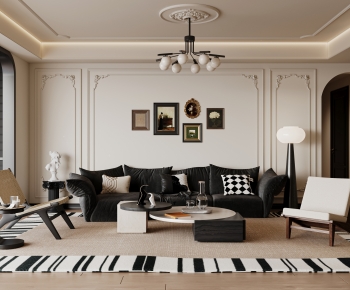 French Style A Living Room-ID:644718892